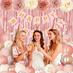 Ouddy Party paper pom-poms add soft texture and color depth