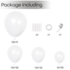 Ouddy Party pearl white 12in balloons ideal for versatile decor setups