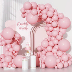 Ouddy Party pink balloons arch kit backdrop for celebrations