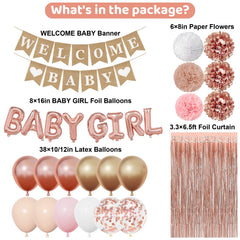 Ouddy Party pink pompoms provide playful accents to celebrate a girl’s day