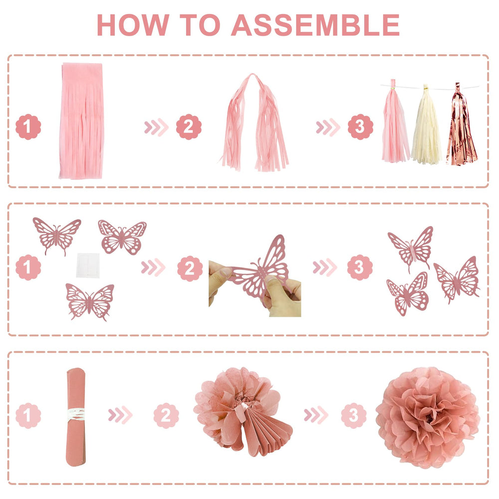 Ouddy Party pompoms and tassels enhance playful decor