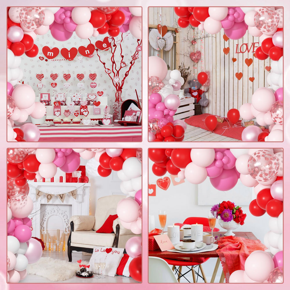 Ouddy Party valentines decor ready-to-assemble arch for memorable photos.