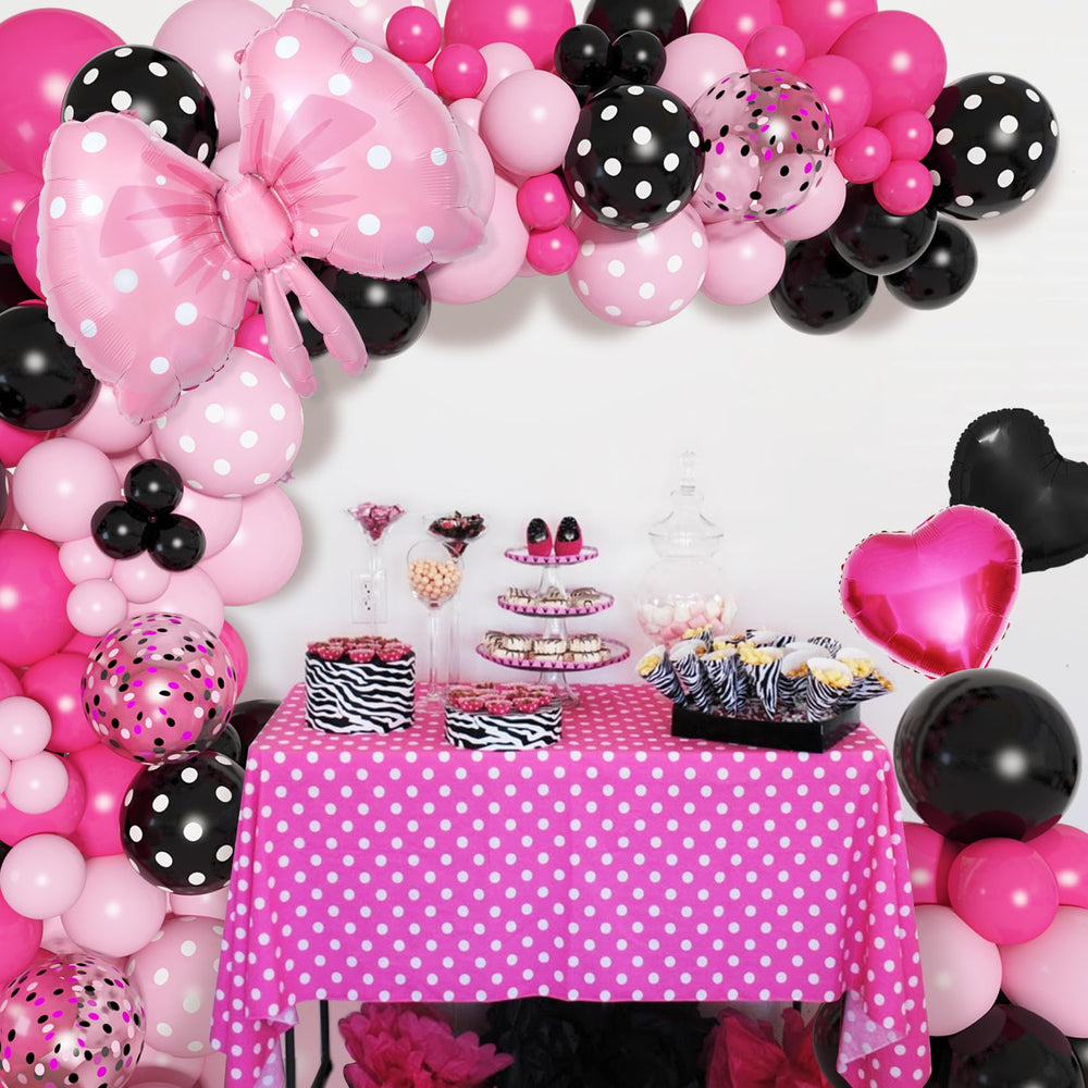 Ouddy Party rose red and pink latex balloons ideal for soft party styling.
