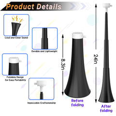 Ouffun plastic trumpet horn delivers clear, powerful sound.