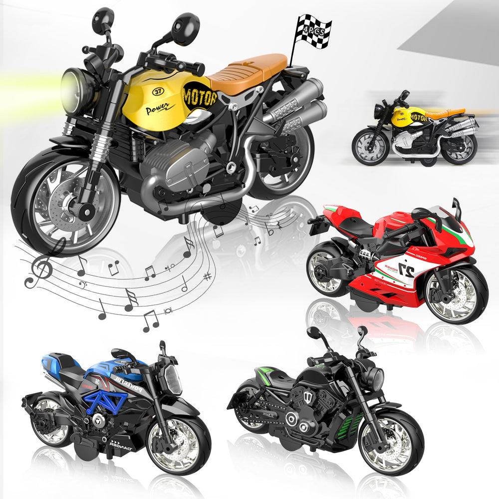OUFOTAT Kids Motorcycle with light up features and sound effects for immersive play