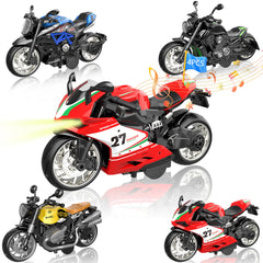 OUFOTAT pull back motorcycle color assortment front view for shelf display
