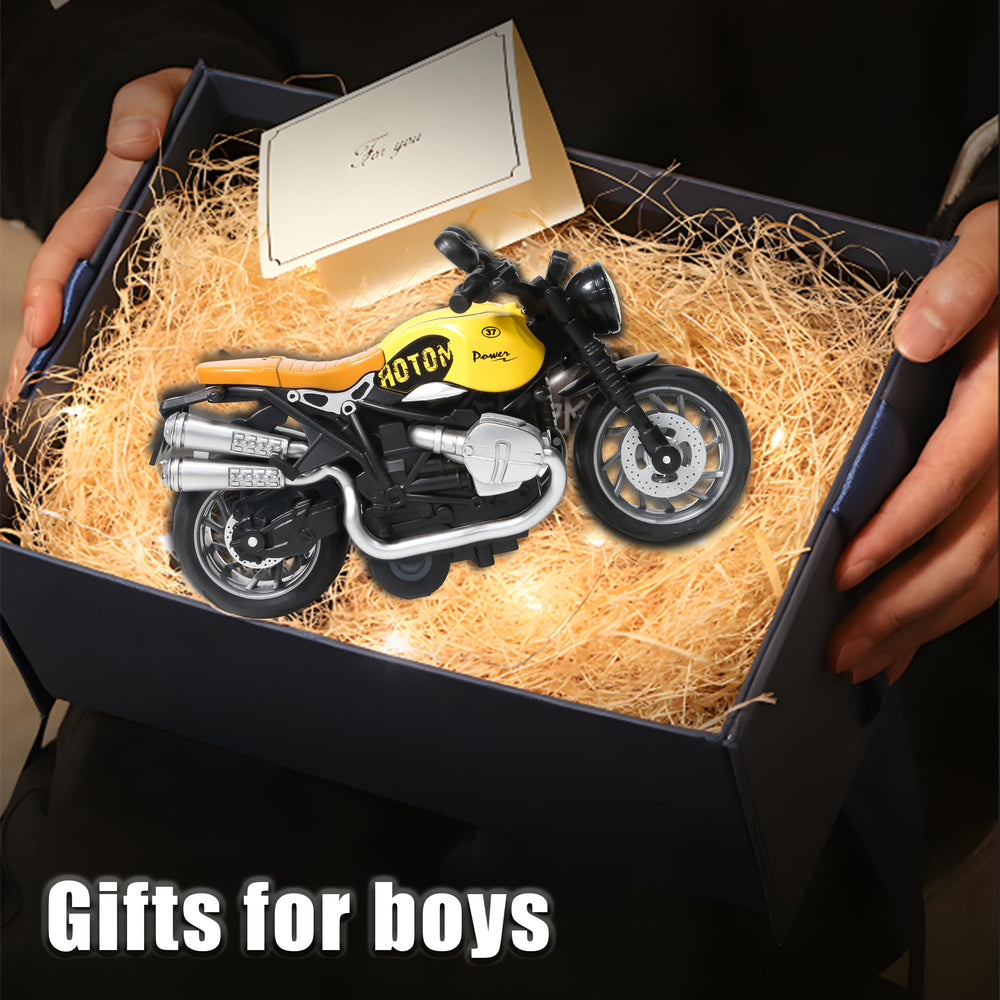 OUFOTAT pull back motorcycle packaging box highlights color assortment