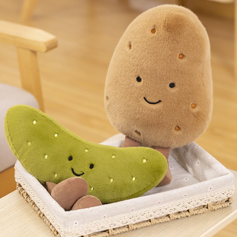 OUKEYI Potato Doll Plush Soft serves as a comforting nap pillow.