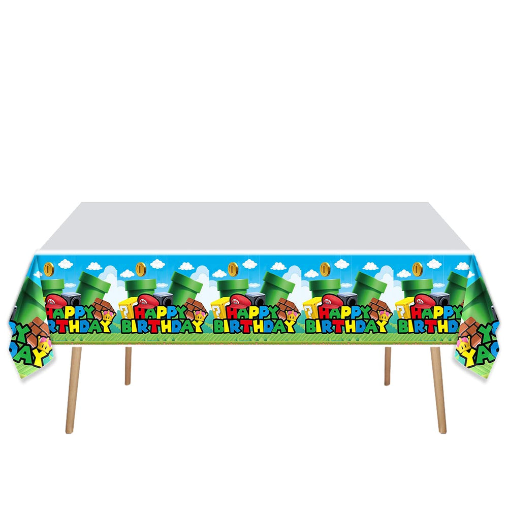 OULUN Super Bros party table scene demonstrates full set in use.