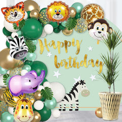 OuMuaMua Jungle Safari tiger balloon 25in perfect for jungle party decor.