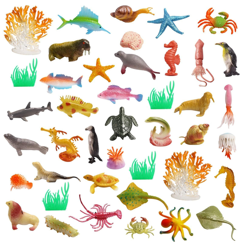 OuMuaMua vibrant sea-life set for colorful bath-time discovery.