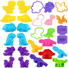 Oun Nana dinosaur dough molds boost imaginative play with colorful shapes.