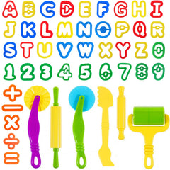 Oun Nana 47 PCS dough tools set for creative play and fine motor practice.