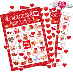 OUNENO Valentines bingo cards for kids offer classroom-friendly fun and easy setup.
