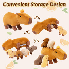 OUOZZZ capybara plush is machine-washable and durable for everyday use.