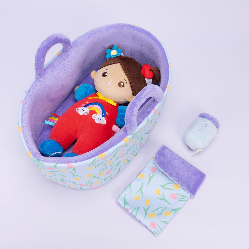 OUOZZZ doll set gift box shown as a ready-to-gift package.
