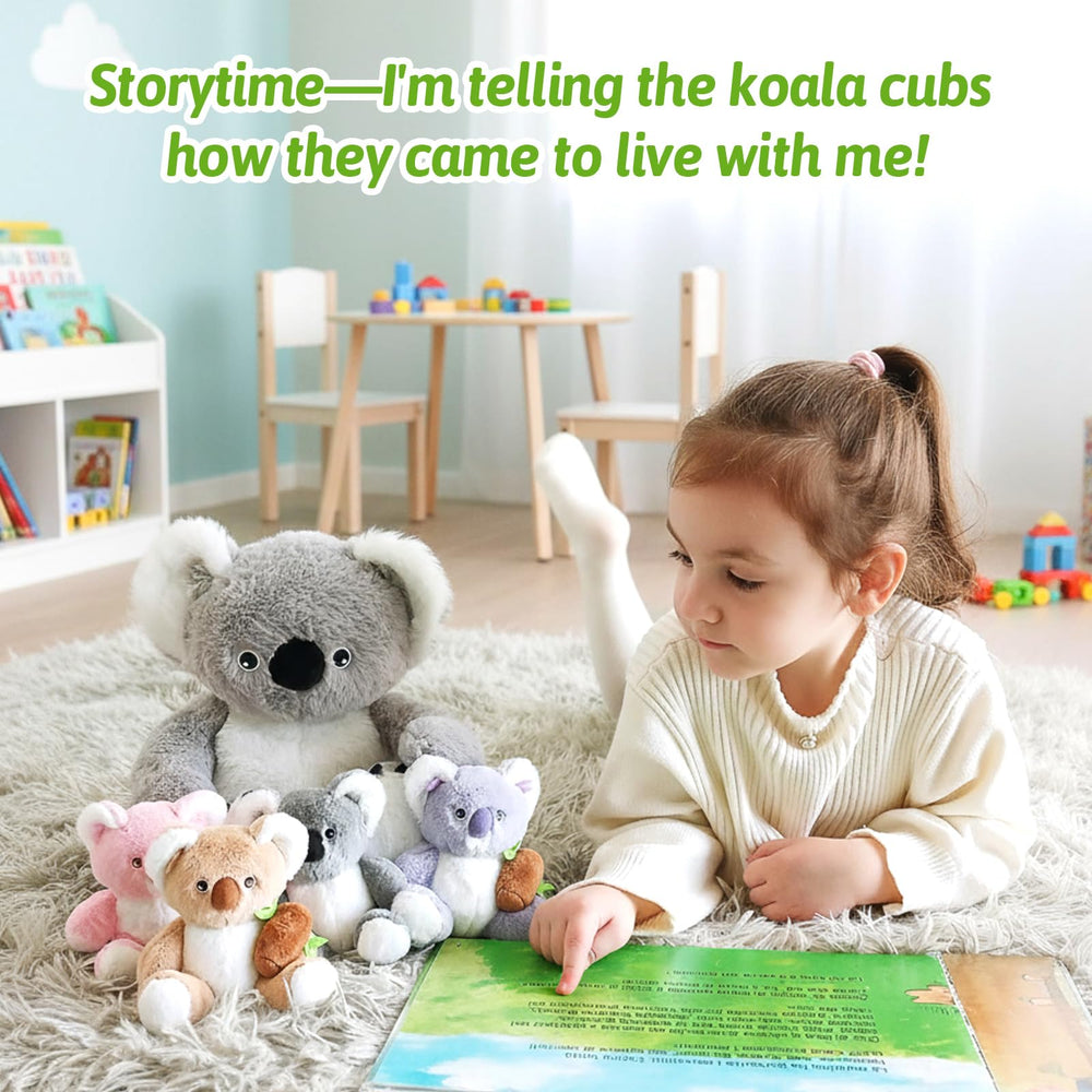 OUOZZZ koala with four baby koalas inside offers endless surprise play