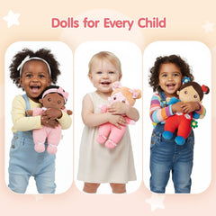 OUOZZZ gift ready doll on shelf, charming decor for rooms.