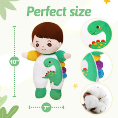 OUOZZZ soft boy doll closeup shows fabric detail and skin safe materials