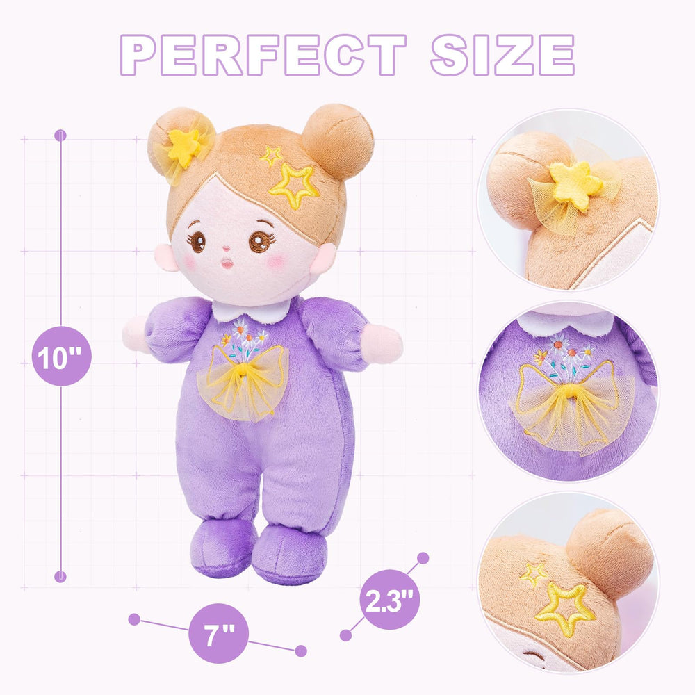 OUOZZZ soft doll toddler playtime scene highlights comforting role-play.