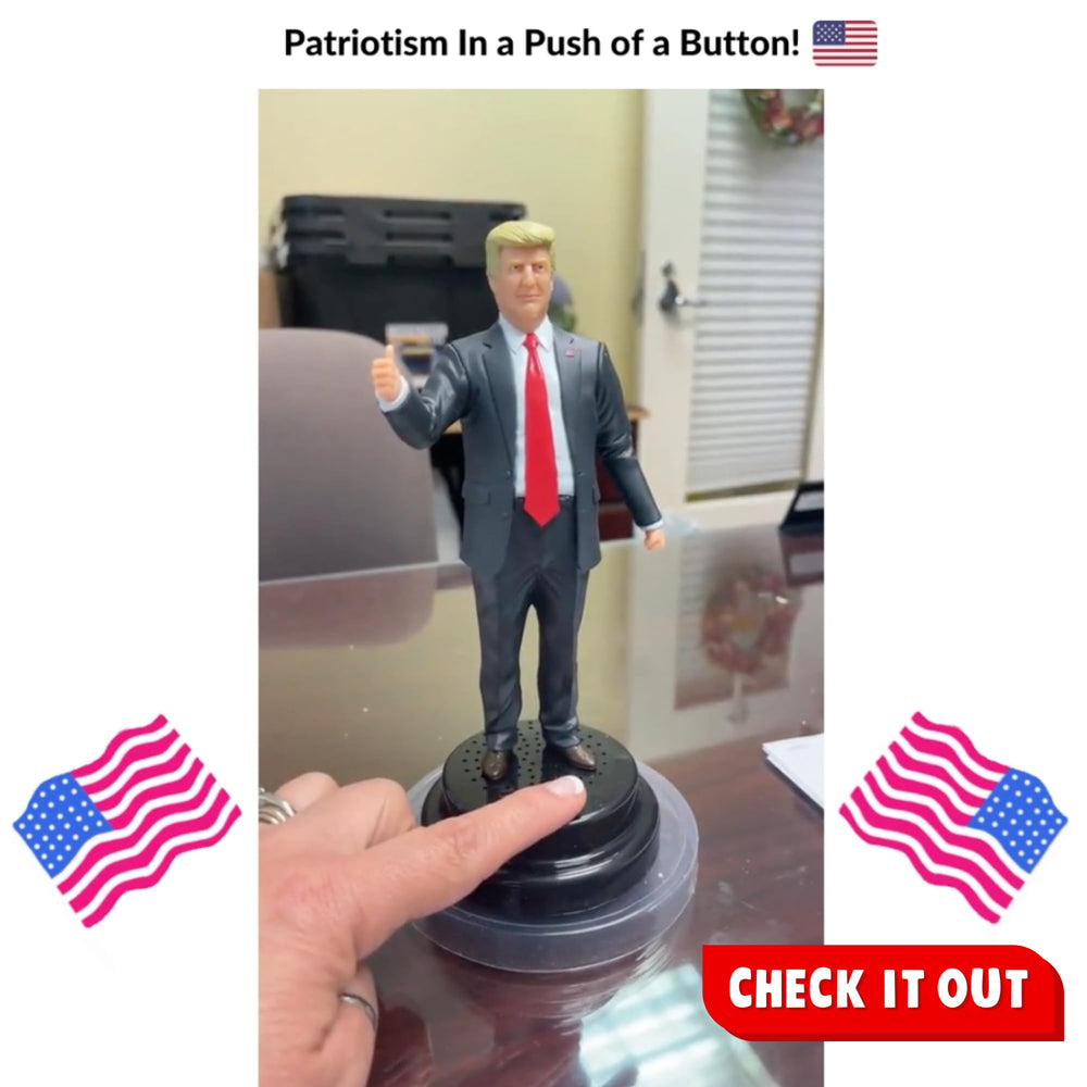 OUR FRIENDLY FOREST Donald Trump talking figure batteries included for immediate use and long-lasting play