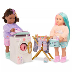 Our Generation dryer sheets and care items enhance pretend laundry routines