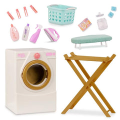 Our Generation laundry hamper organizes outfits between play sessions