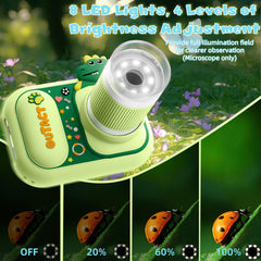 OUTACT Kids Microscope Built-in storage keeps hundreds of images.