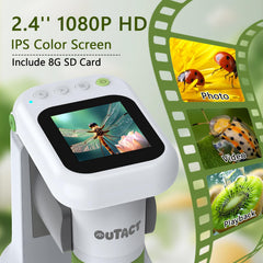 OUTACT Kids Microscope adjustable LED light provides crisp illumination.