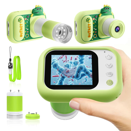 OUTACT Kids Microscope with screen display for quick texture exploration.
