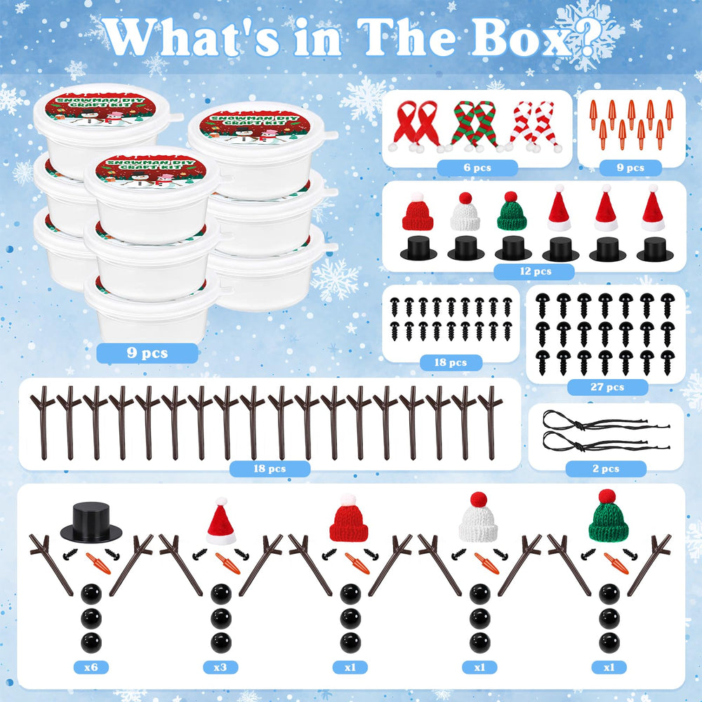Outivity Snowman Kit colorful accessories enable endless creative designs