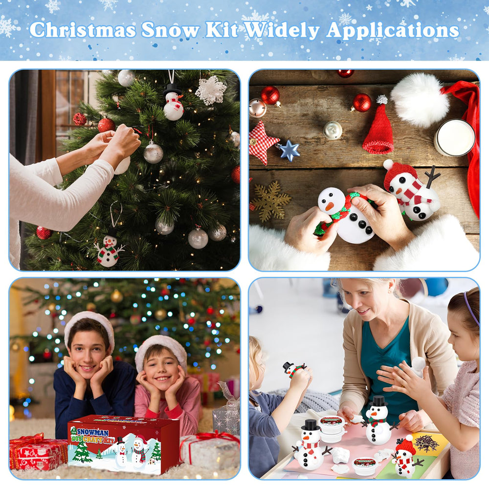 Outivity Snowman Kit dries in 24 hours for a lasting keepsake