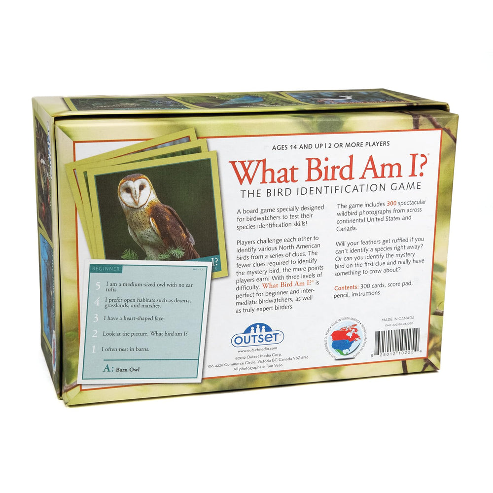 Outset Media What Bird Am I? box cover featuring vibrant birds and learning fun