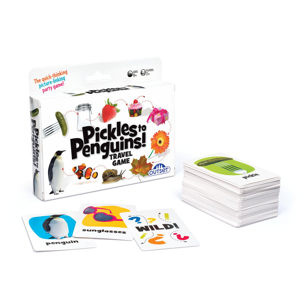 Outset Pickles to Penguins Travel Edition gameplay setup for fast picture linking.
