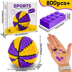 Outtshop purple and yellow blocks close-up showing vibrant interlocking design