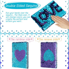 Outus 80-sheet A5 sequin notebook ready for notes and doodles