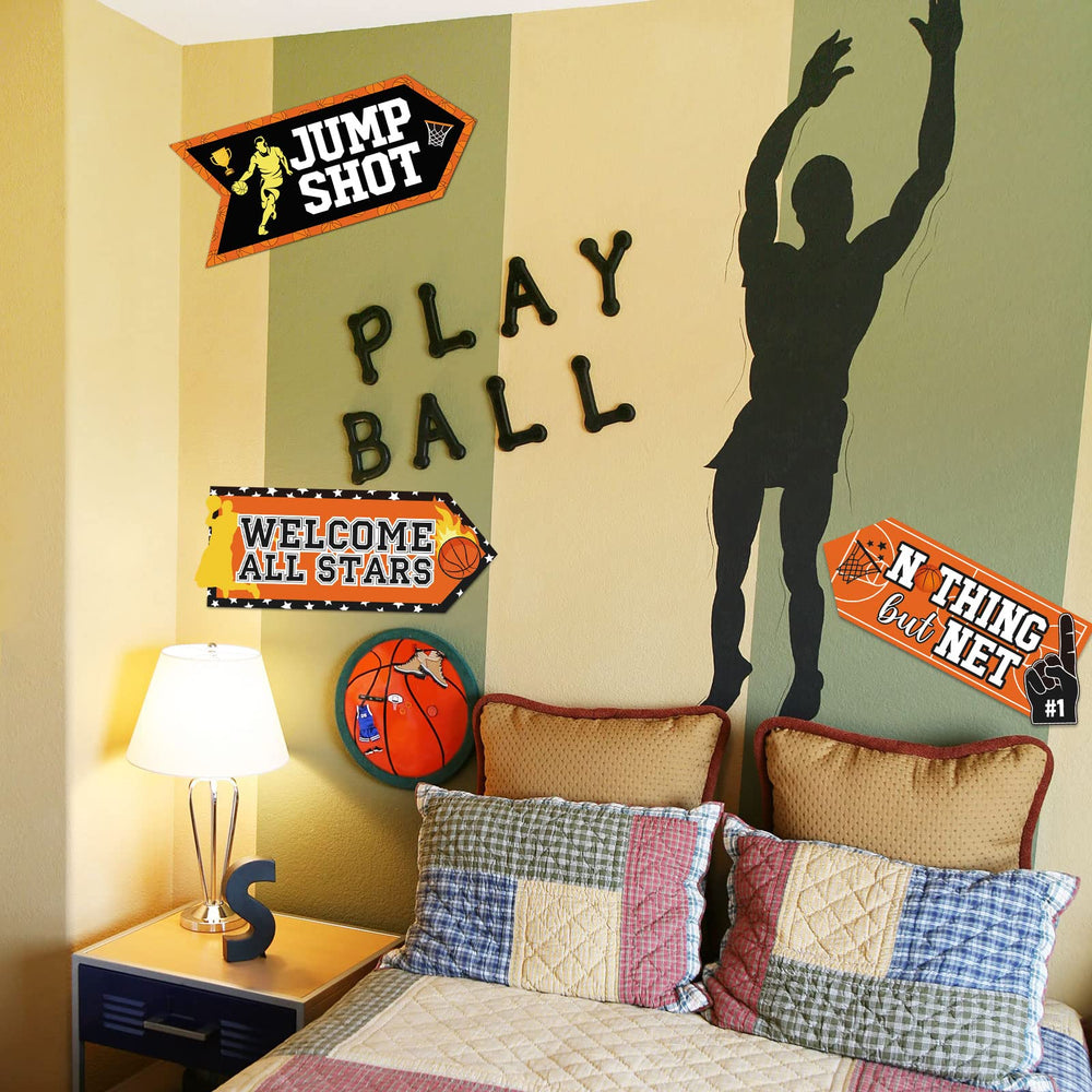 Outus basketball signs photo prop set for memorable moments.