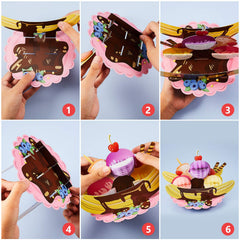 Outus ice cream honeycomb centerpiece durable paper for long-lasting use