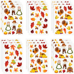 Outus leaf stickers with maple leaves, ideal for autumn decor and classroom boards