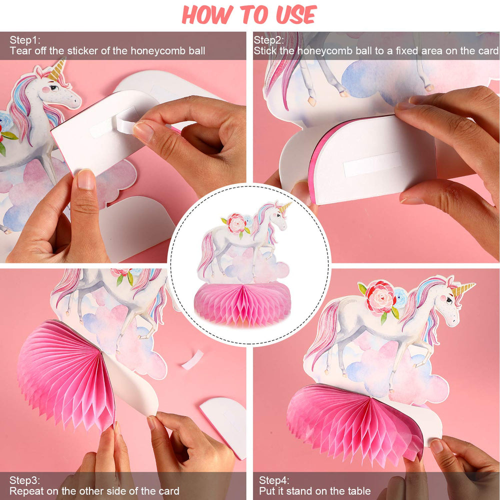 Outus unicorn star cloud designs create playful table backdrop