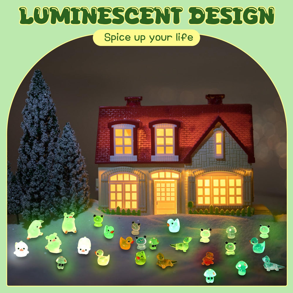 Outus axolotls glow for photography props and display.
