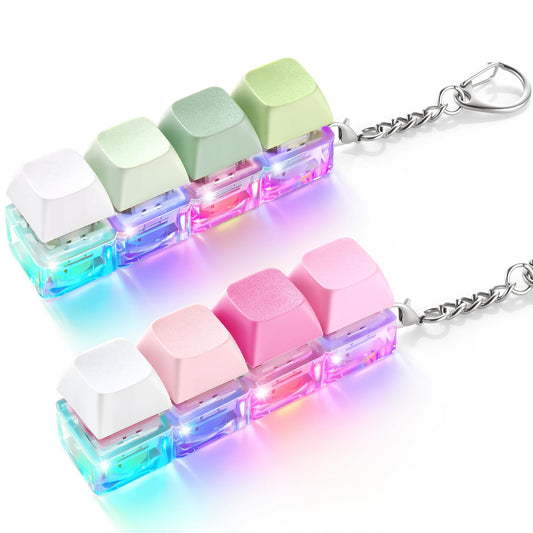 OUTXE 2 Pack Keyboard Fidget Light Up with clicky feedback for focused work.