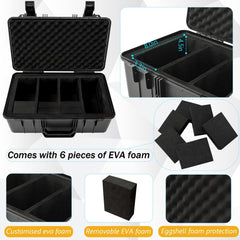 OUUTMEE interior foam detail shows 6 EVA foam for snug card fit.