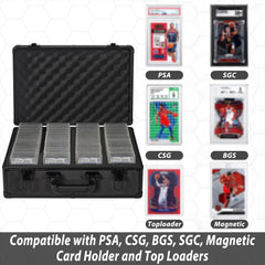 Sleek black OUUTMEE graded card case with premium finish