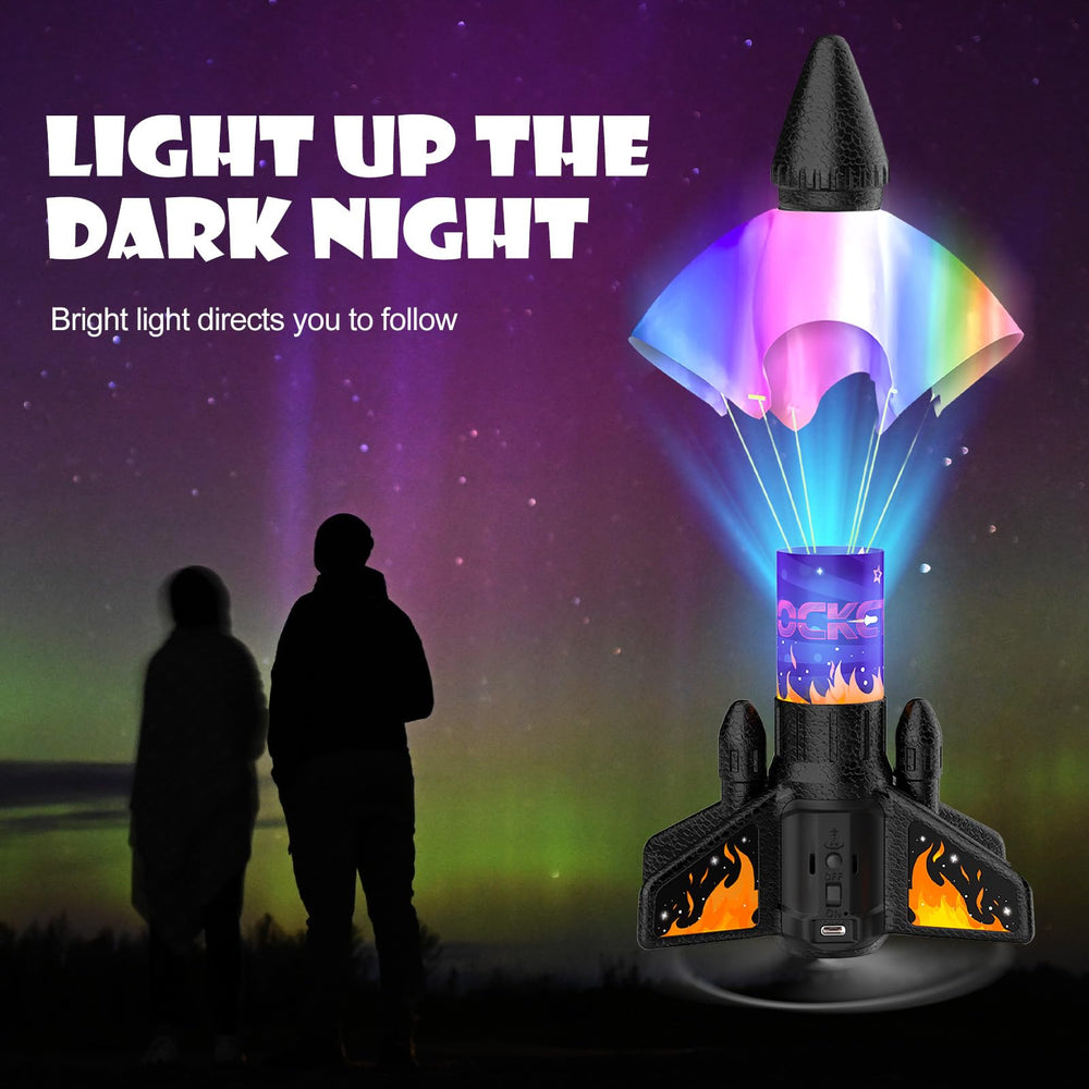 Ovaasy Rocket Launcher rechargeable USB battery for eco-friendly play.