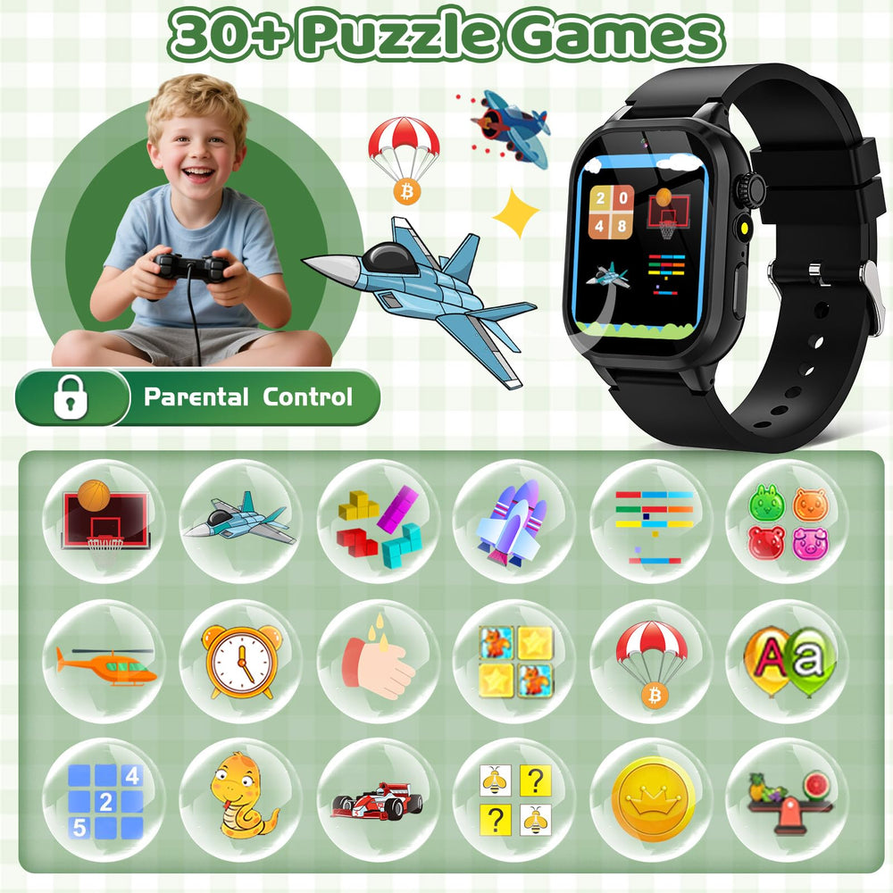 OVV Kids Game Smart Watch camera action captures kid moments with easy one-touch access.