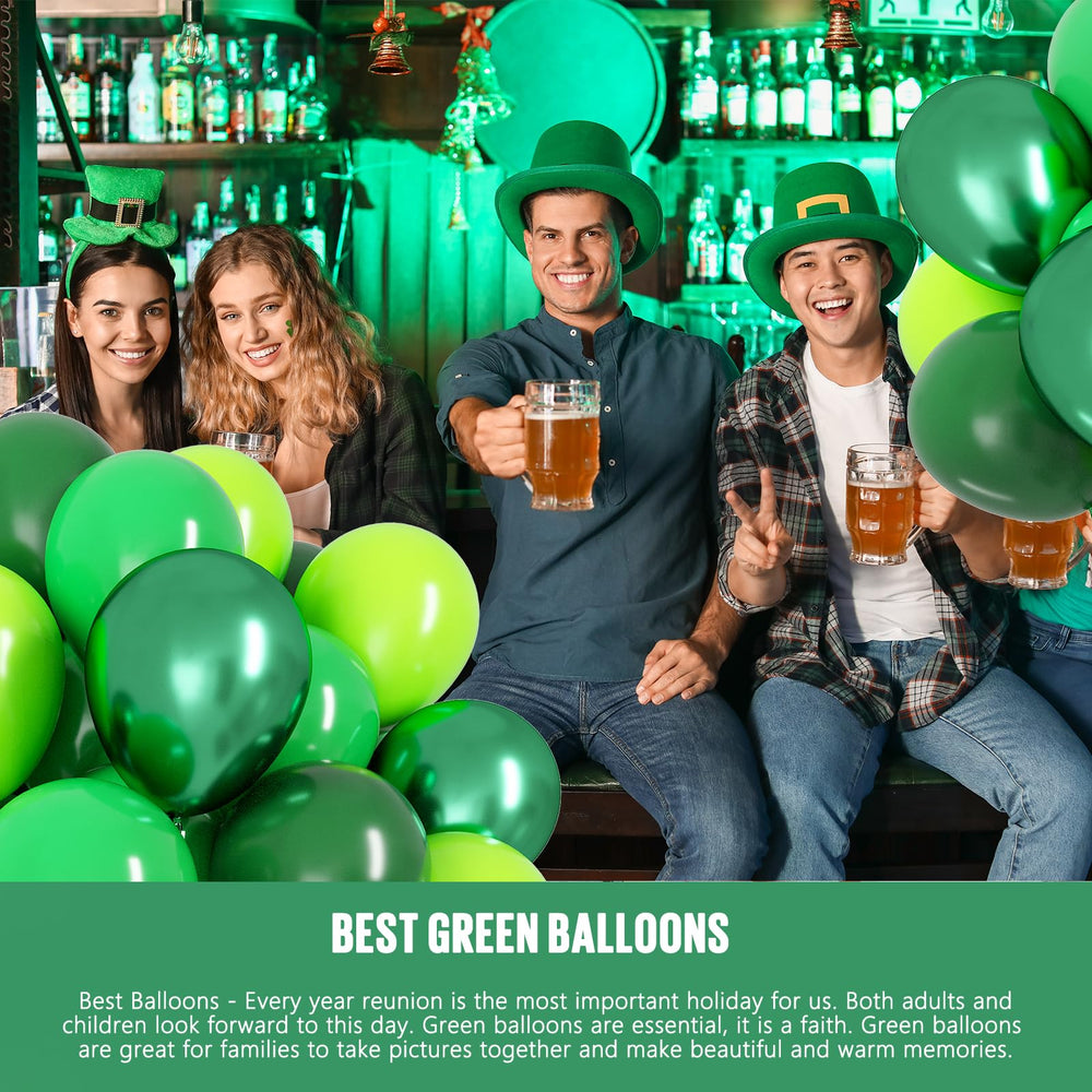 OWill balloon arch decoration idea with green balloons.