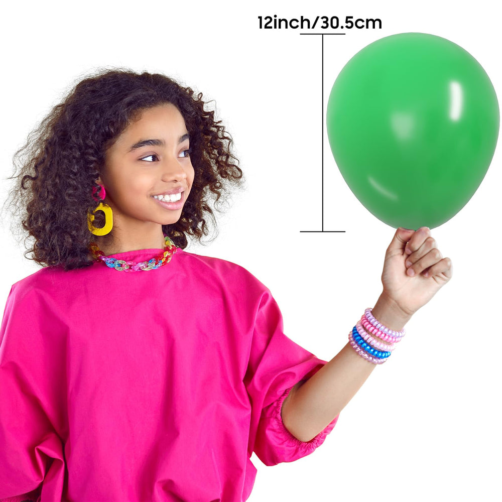 OWill lime green 12-inch balloons for festive events.