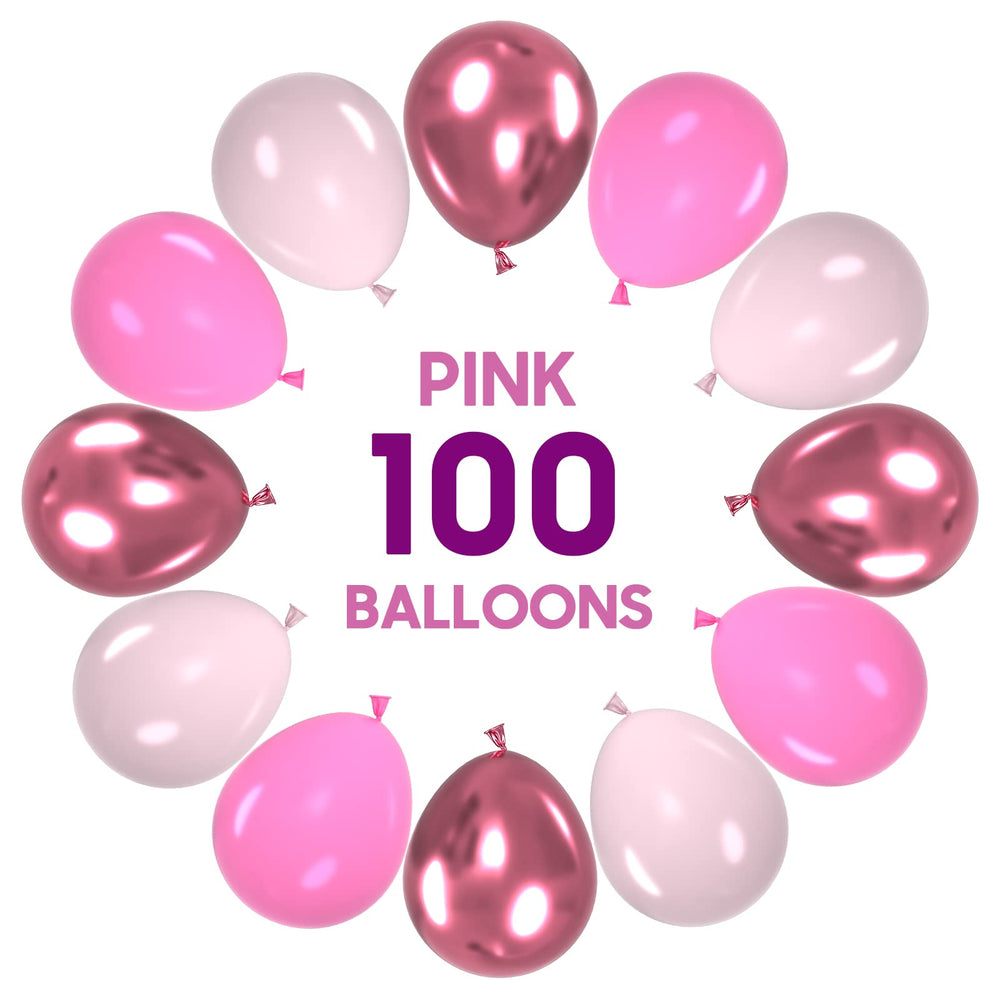 OWill light pink 12-inch balloons add soft accents for celebrations