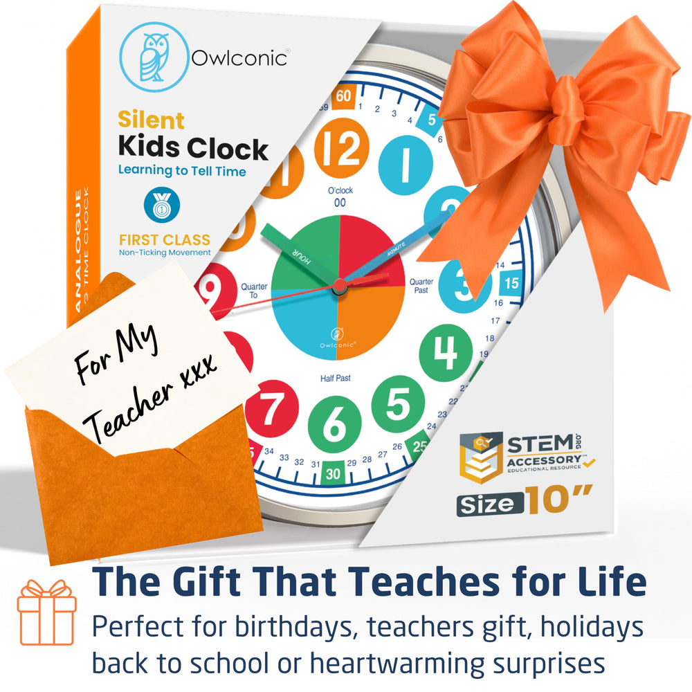 OWLCONIC Kids Clock protective back cover enhances safety in shared spaces.